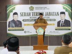 Bupati Irwan Hadiri Sertijab Kemenag Lutim, Perkuat Kolaborasi Wujudkan Pelayanan Keagamaan Berkualitas