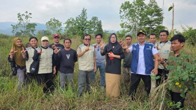Dukung Sarana Pendidikan, Dinas Transnaker Patok Lokasi Pembangunan TK Mukti Tama