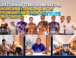 Bupati Irwan Temui Wamenkes RI, Dukungan Kesehatan di Atas Rp90 Miliar Mengalir ke Luwu Timur